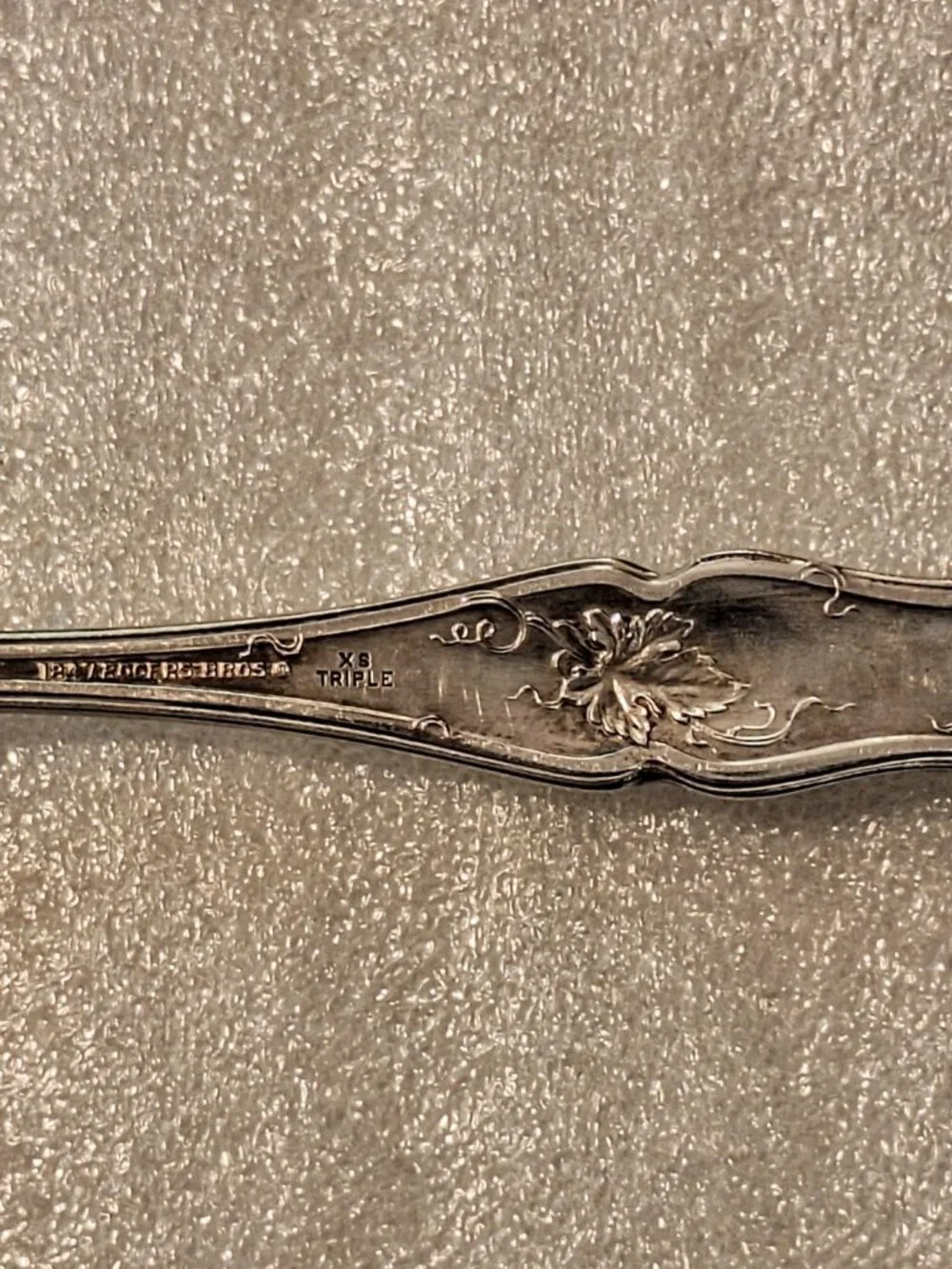 1847 Rogers Brothers 3X Silver-plated Grapevine Pattern Berry Spoon